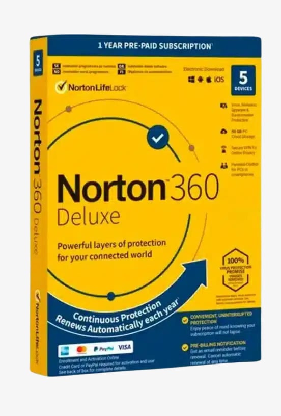 цена за лиценз на Norton 360 deluxe 5 устройства