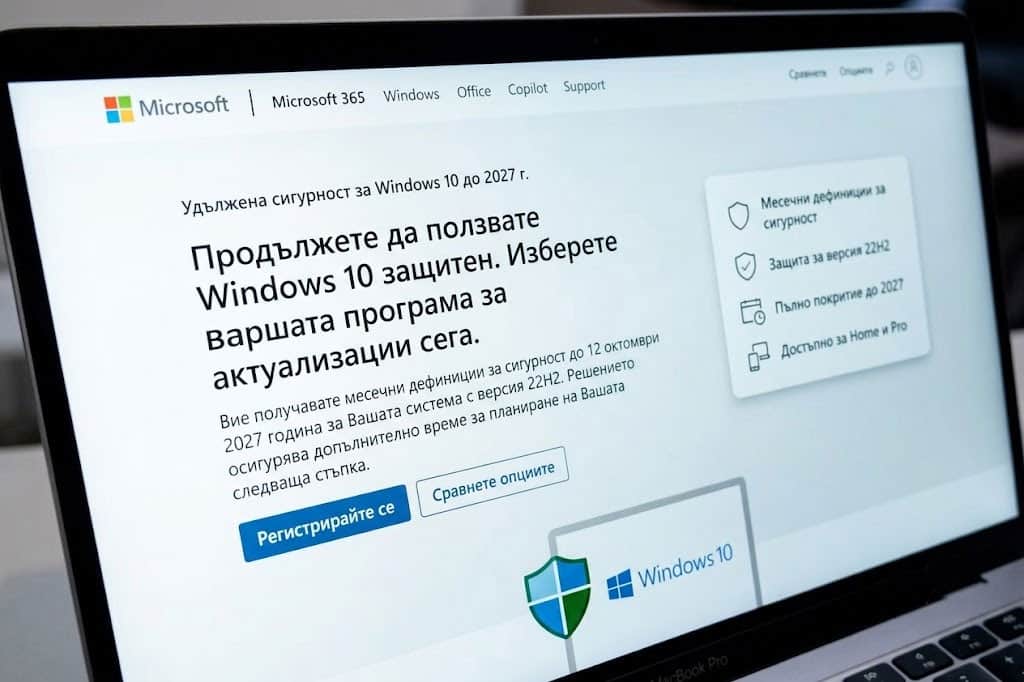 удължена поддръжка на Windows 10